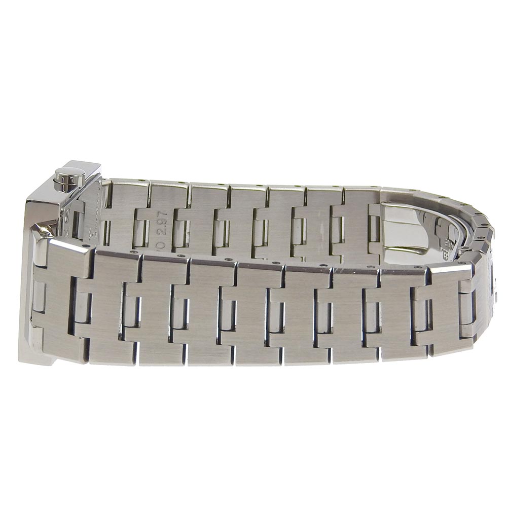 Bvlgari Watches Quartz Sq22Ss Stainless Steel Silver Quadlard Black Dial Women