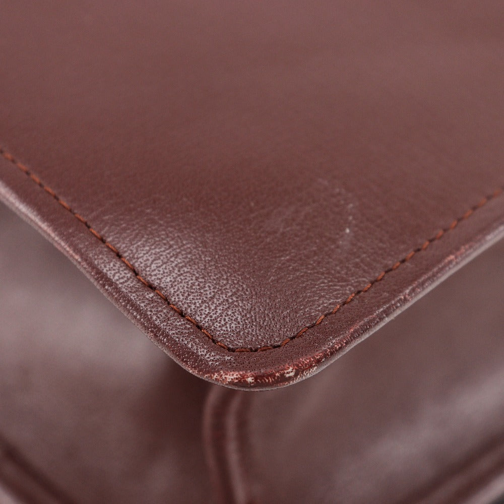 Cartier Shoulder Bag Calfskin Bordeaux Must Line Women