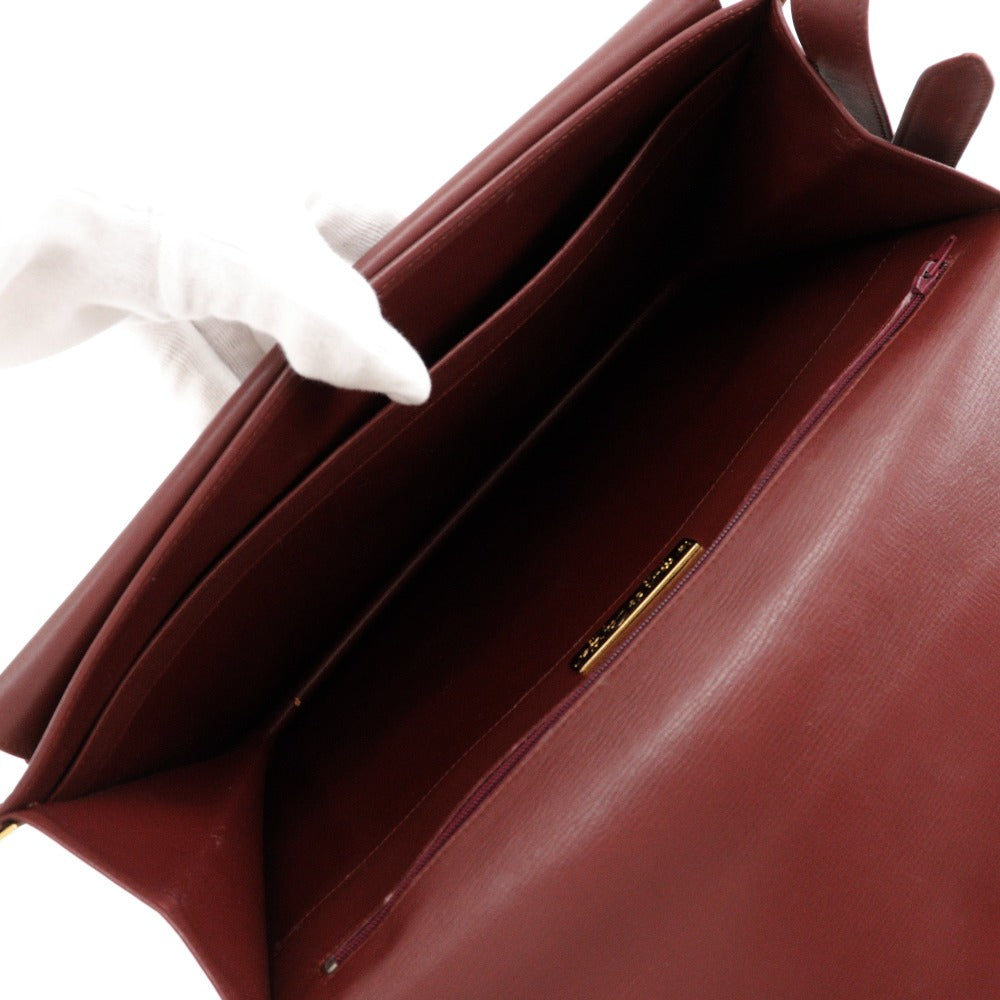Cartier Shoulder Bag Calfskin Bordeaux Must Line Women