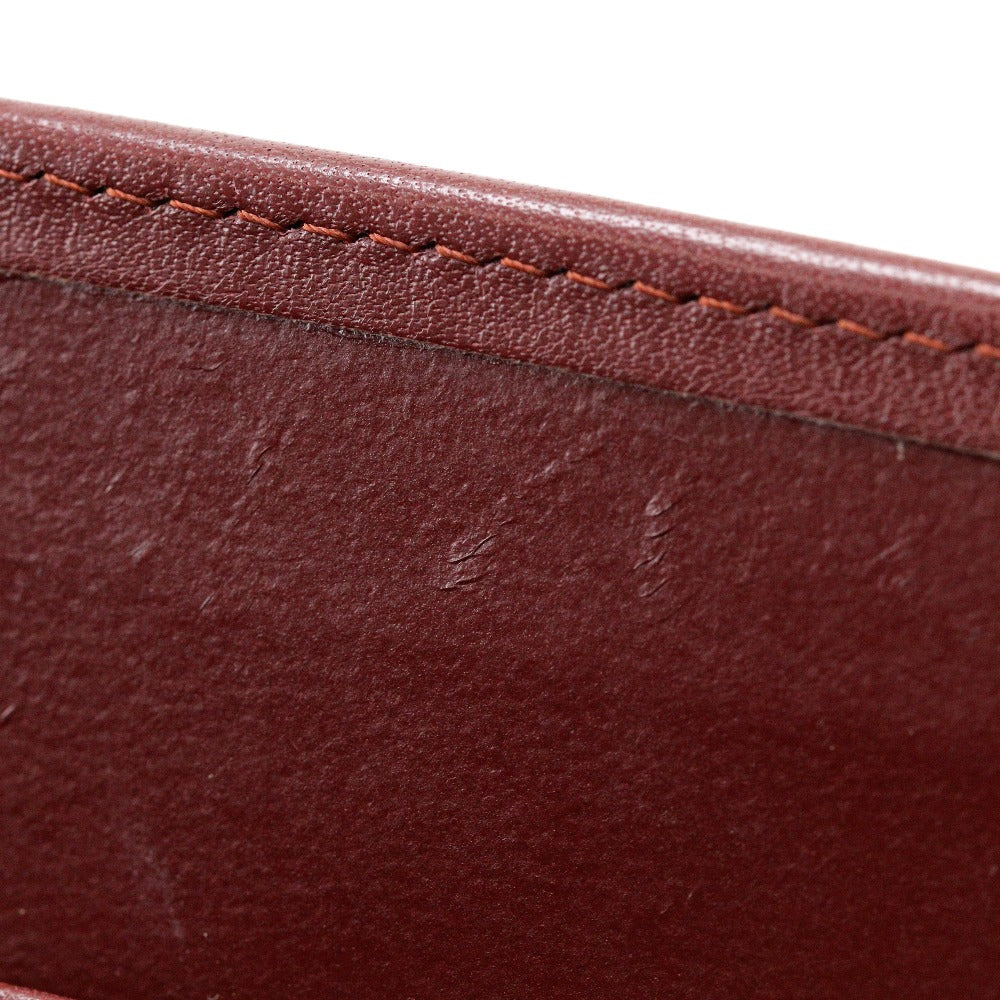 Cartier Shoulder Bag Calfskin Bordeaux Must Line Women