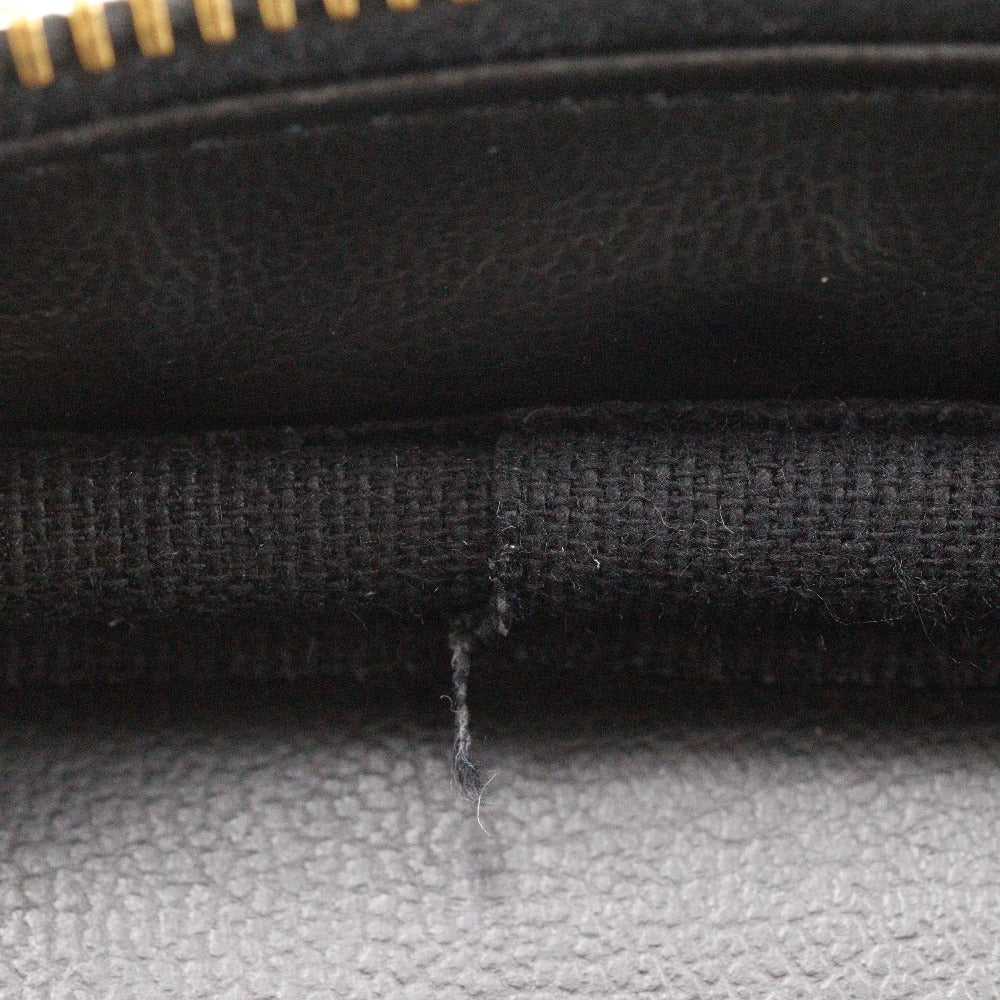Chanel Handbag A01998 Caviar Skin Black Vanity Women Secondhand