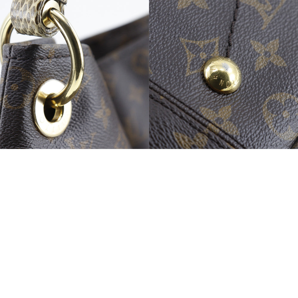 Louis Vuitton Shoulder Bag M40249 Monogram Canvas Brown Artsymm Women