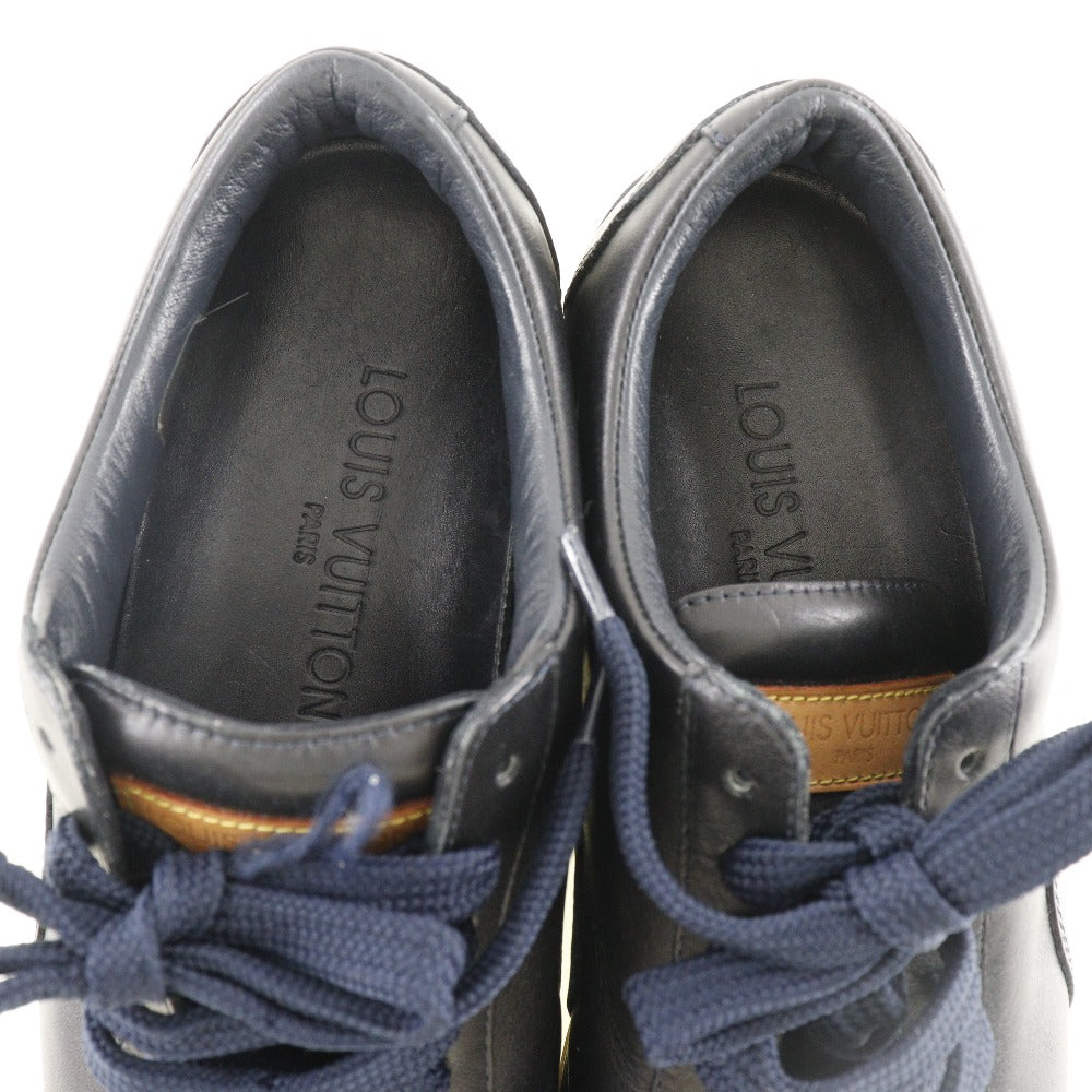 Louis Vuitton Sneakers Leather Black Shoes Women 36