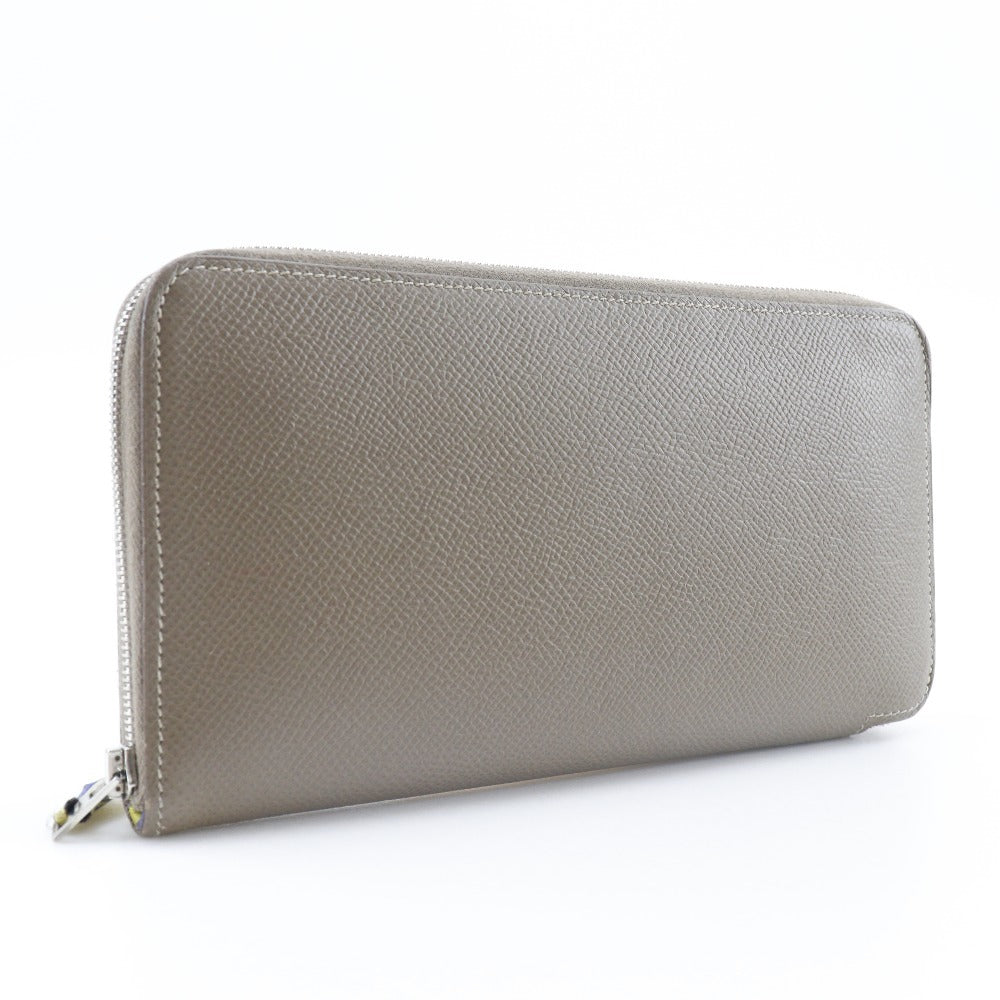 Hermes Long Wallet Purse Epsom Brown Azap Long Silk Inn Women