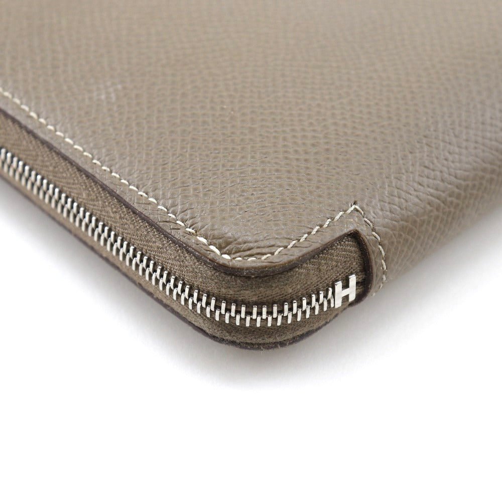 Hermes Long Wallet Purse Epsom Brown Azap Long Silk Inn Women