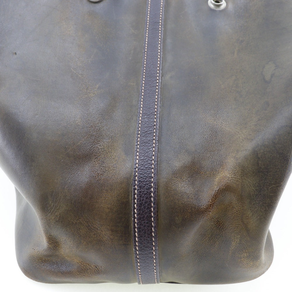 Hermes Tote Bag Amazonia Brown Garden Party Pm Mens(Unisex)