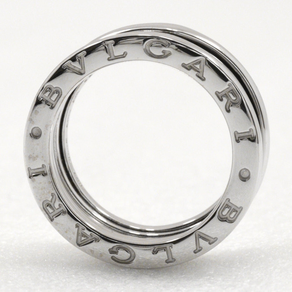 Bvlgari Ring K18 White Gold Silver 2 Bands Be Zero One B-Zero1 Women 50