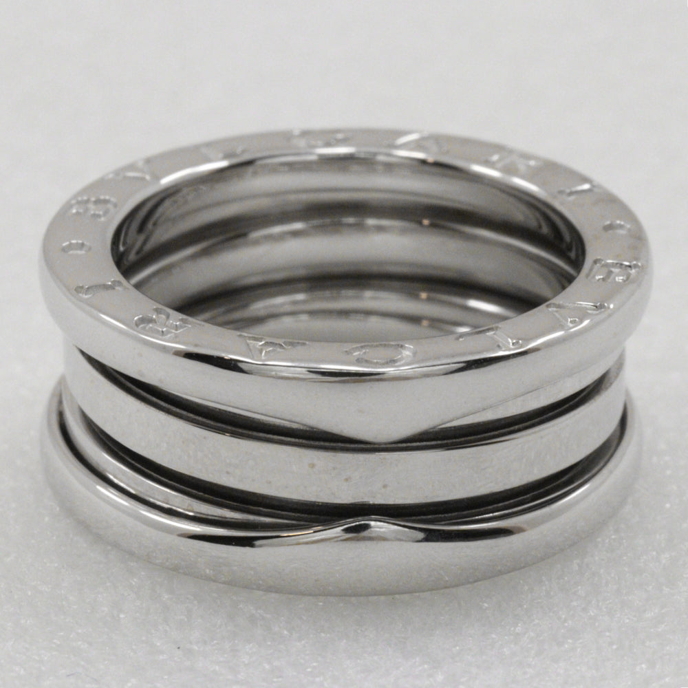 Bvlgari Ring K18 White Gold Silver 2 Bands Be Zero One B-Zero1 Women 50