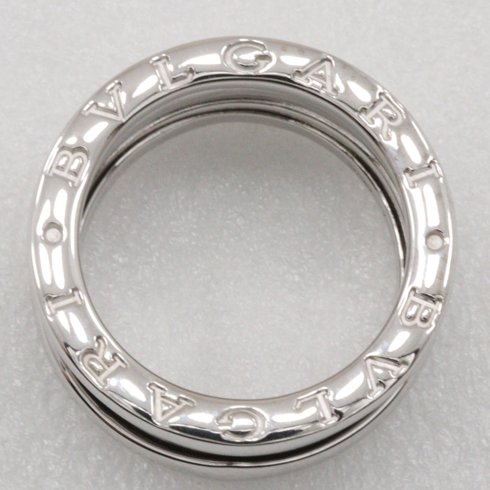 Bvlgari Ring K18 White Gold Silver 2 Bands Be Zero One B-Zero1 Women 50
