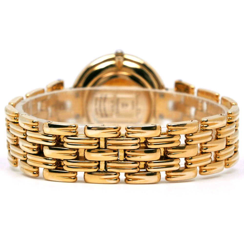 Dior Watches Quartz 47 154-2 Plated Gold Gold Bagira Black Dial Mens