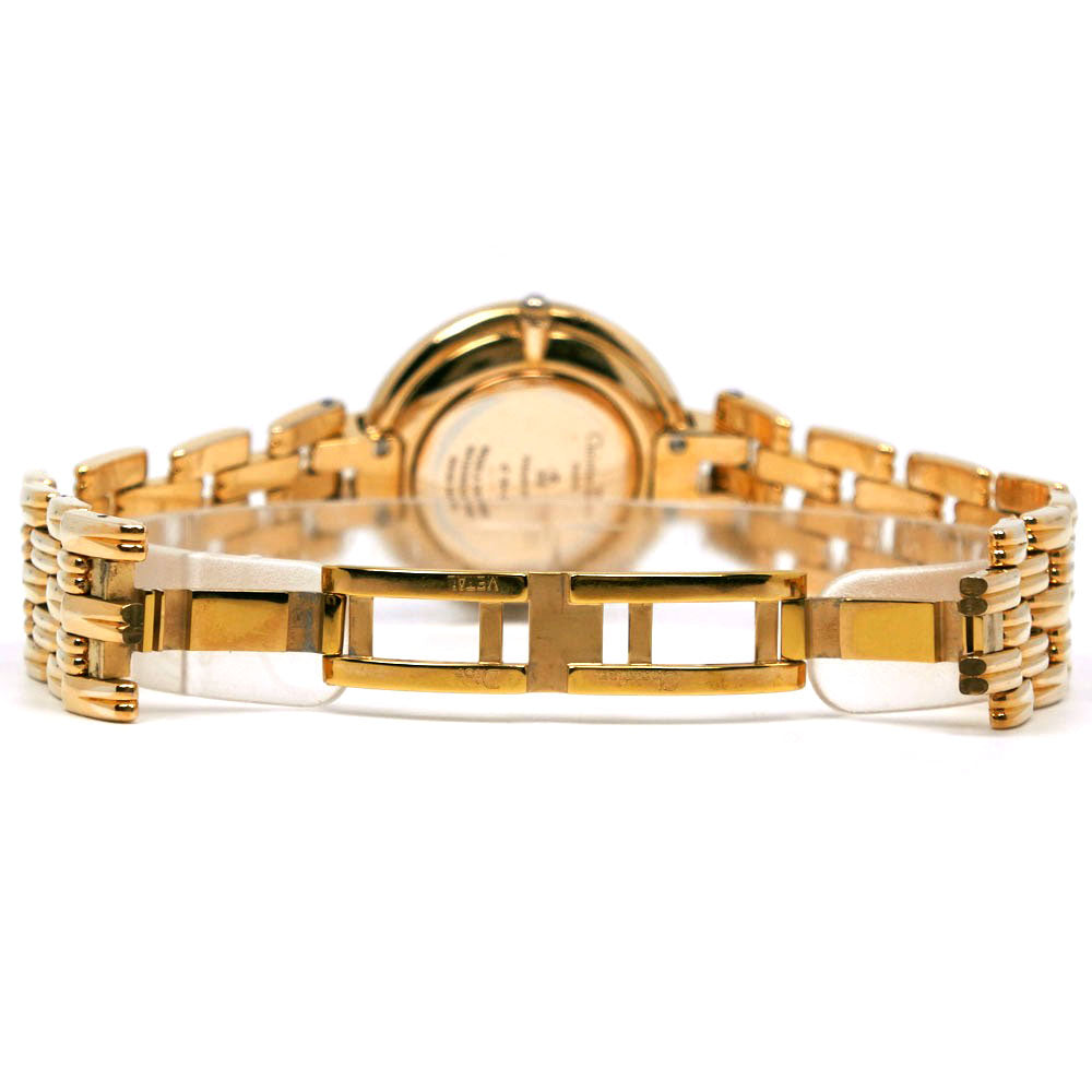 Dior Watches Quartz 47 154-2 Plated Gold Gold Bagira Black Dial Mens