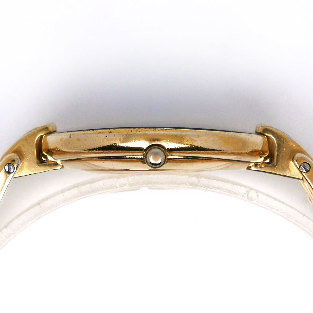 Dior Watches Quartz 47 154-2 Plated Gold Gold Bagira Black Dial Mens