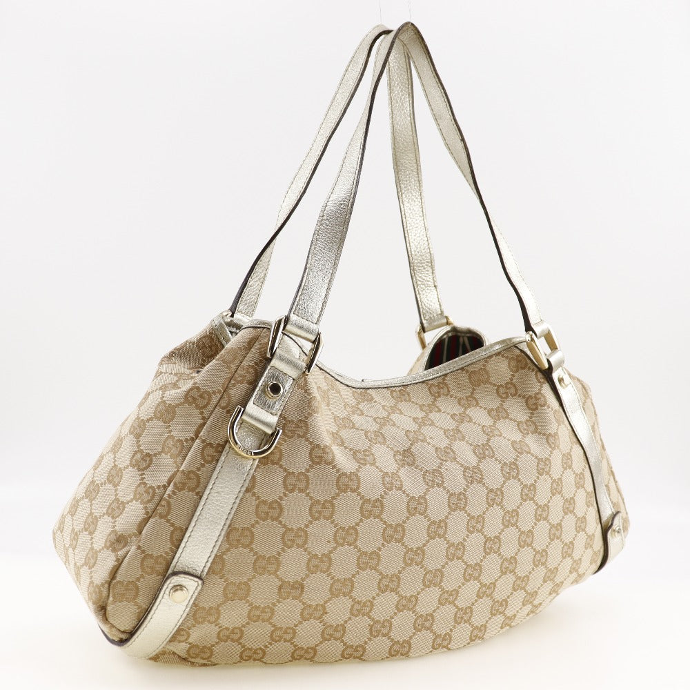 Gucci Tote Bag 130736 Gg Canvas Beige Women