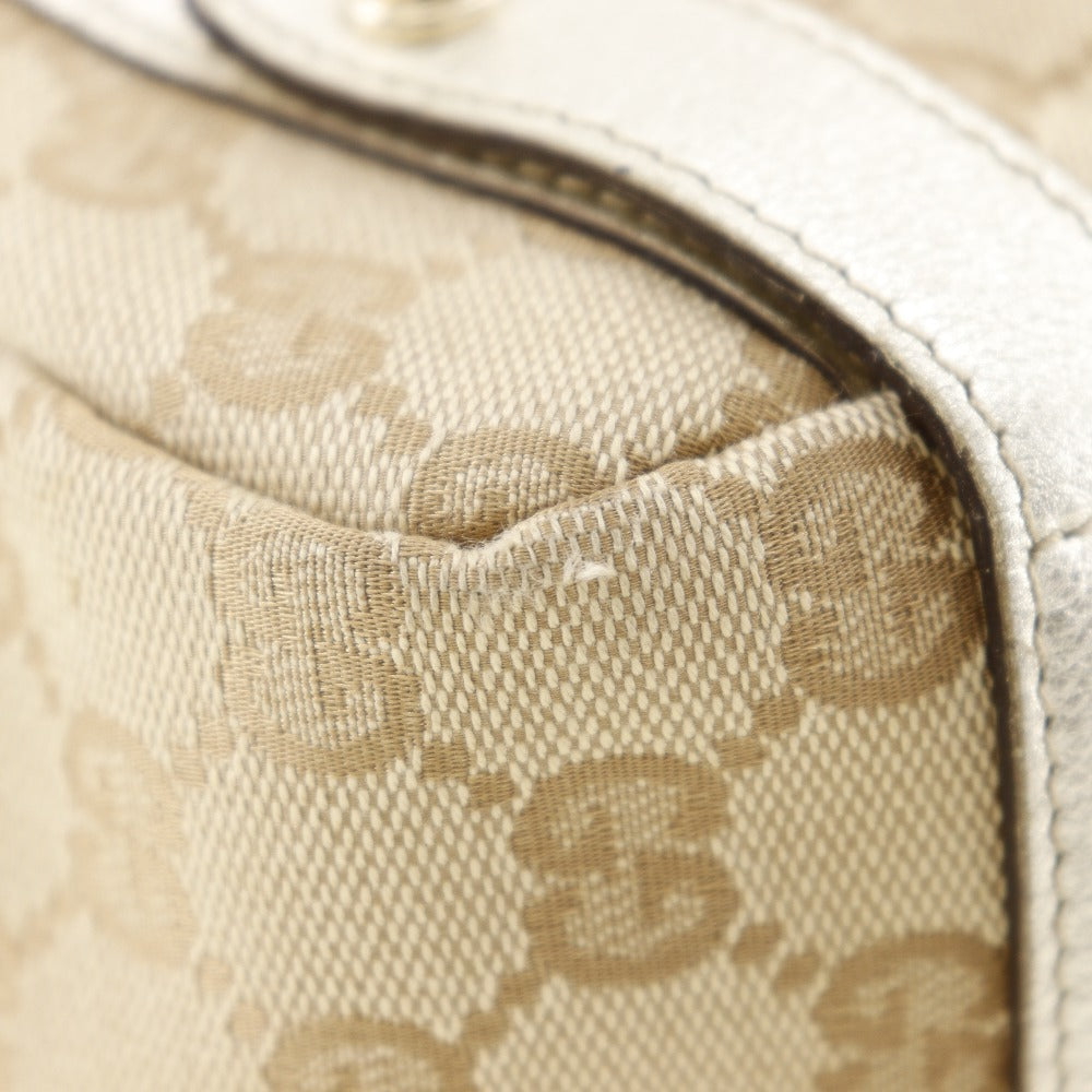 Gucci Tote Bag 130736 Gg Canvas Beige Women