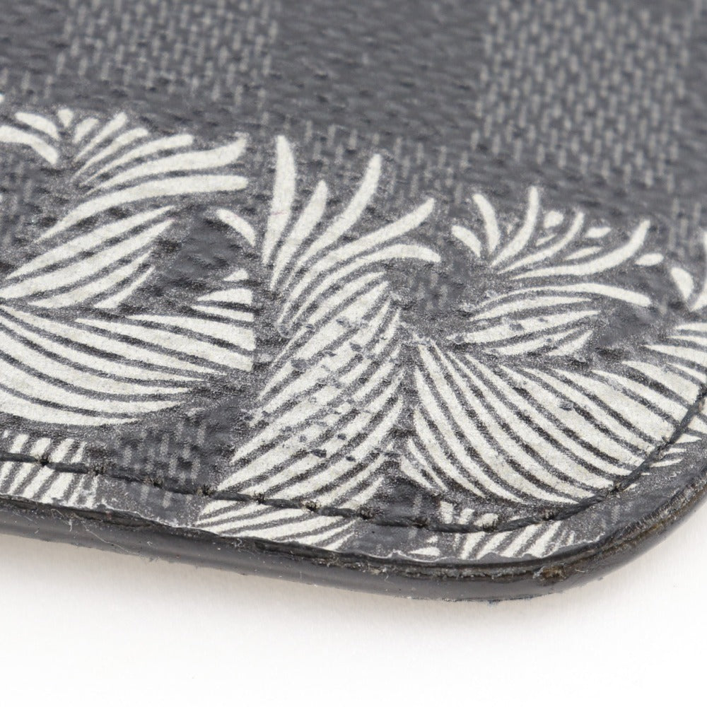 Louis Vuitton Clutch Bag M61232 Damier Grafitto Canvas Black Christopher Nemes Pochette Jules Gm
