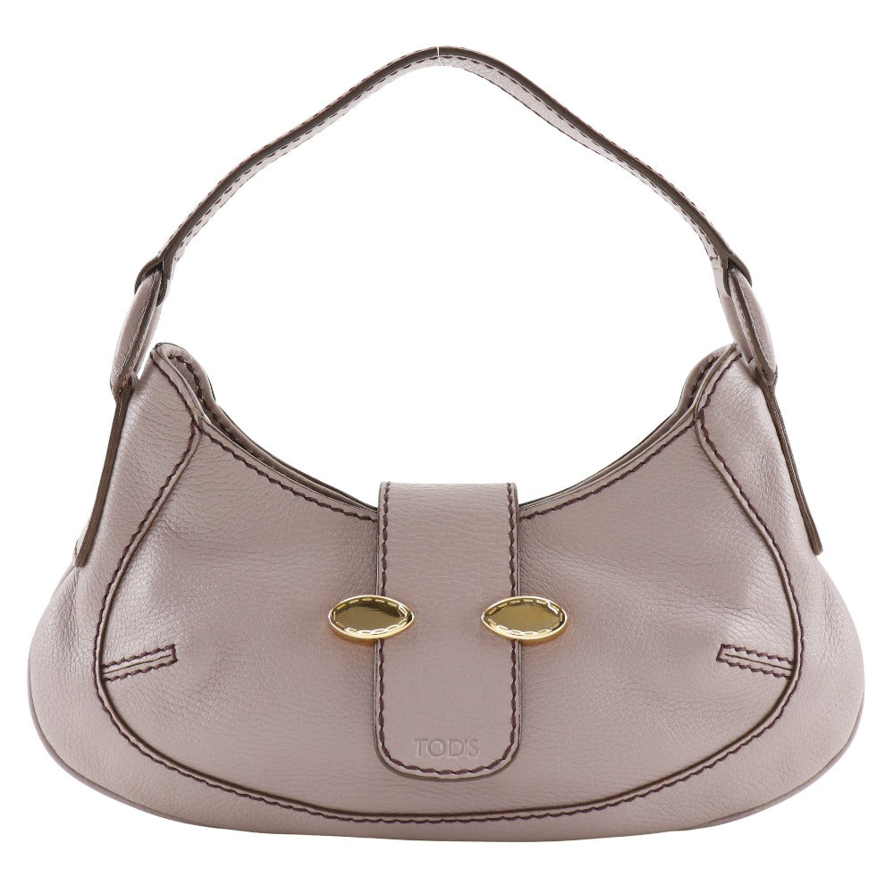 Todfs Shoulder Bag Leather Lavender One Belt Women