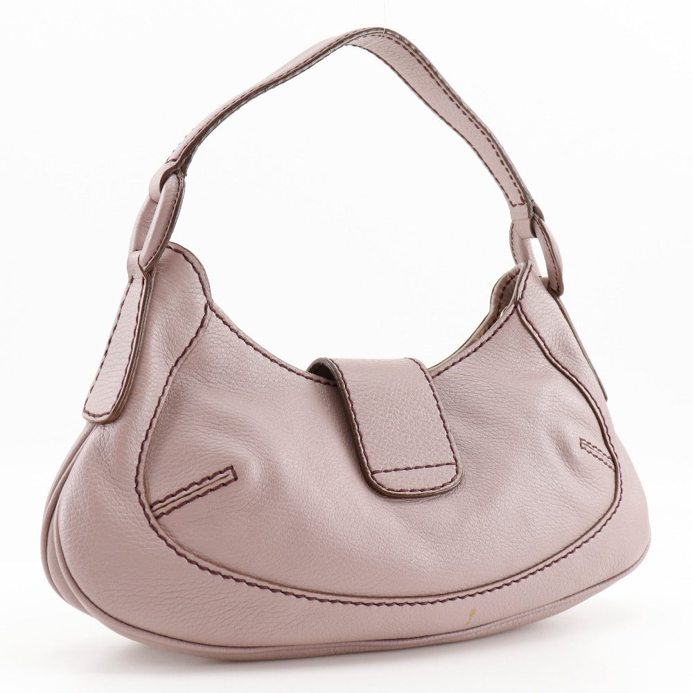 Todfs Shoulder Bag Leather Lavender One Belt Women