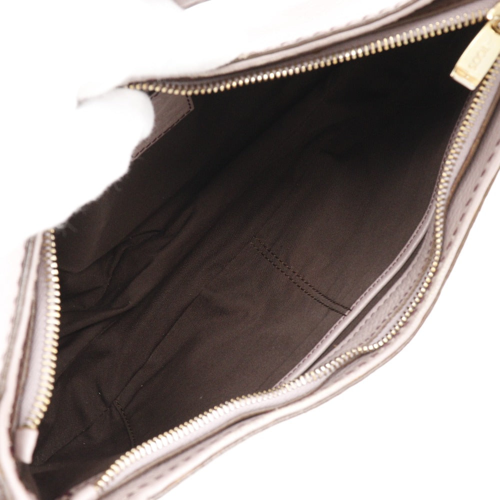 Todfs Shoulder Bag Leather Lavender One Belt Women