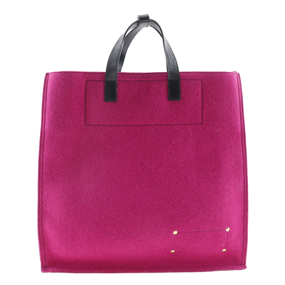 Saint Laurent Tote Bag Felt, Leather Pink Women
