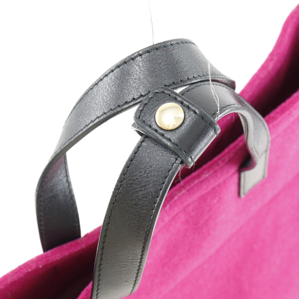 Saint Laurent Tote Bag Felt, Leather Pink Women