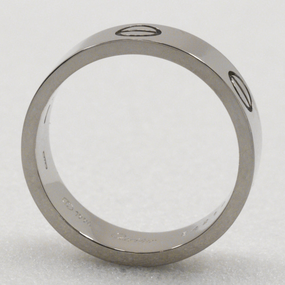 Cartier Ring K18 White Gold Silver Love Ring Women 57