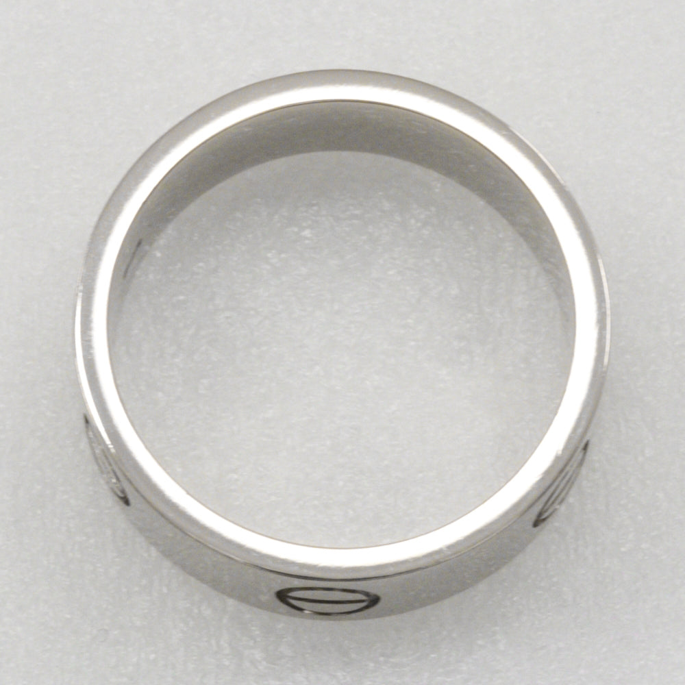 Cartier Ring K18 White Gold Silver Love Ring Women 57