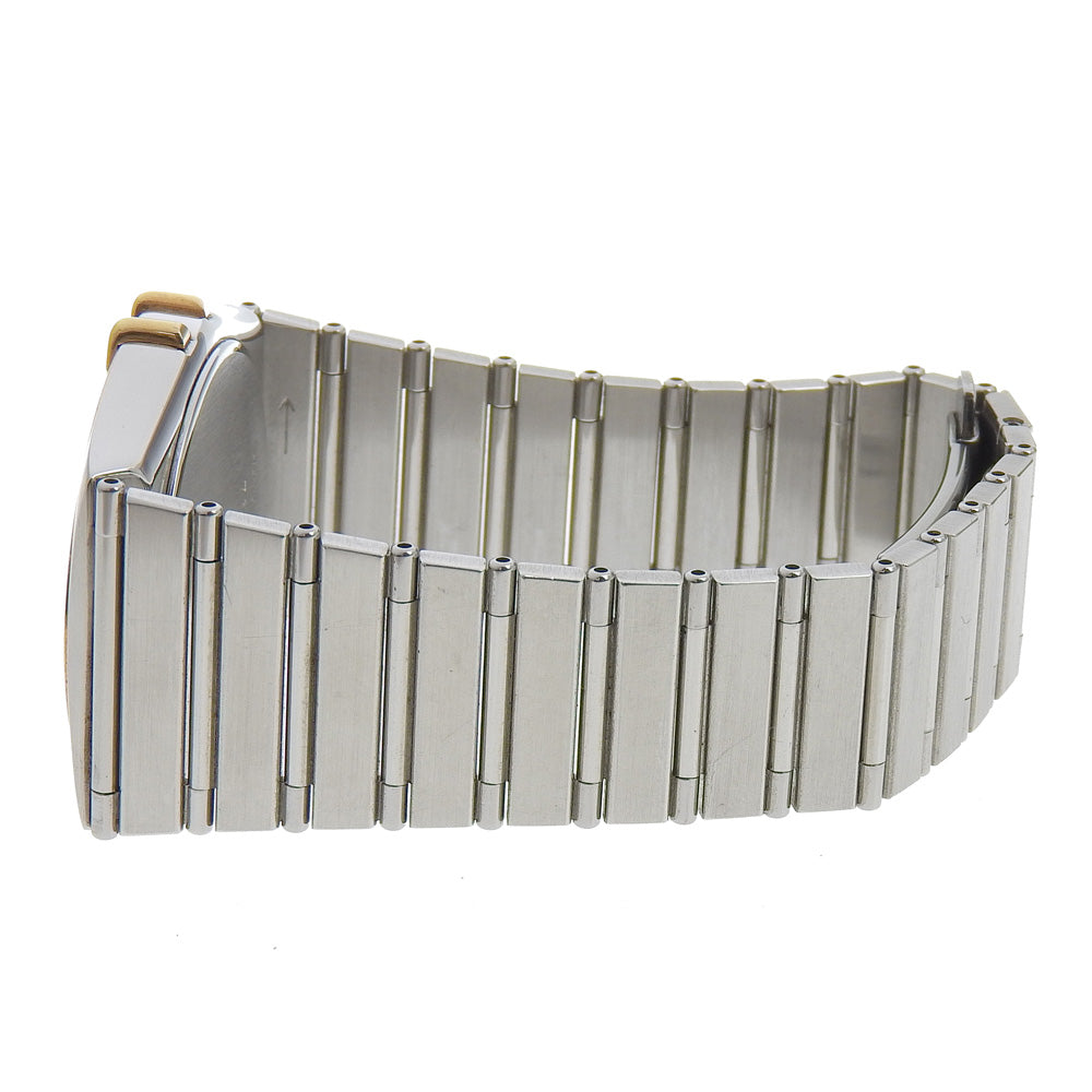 Omega Watches Quartz Stainless Steel, 18K Yellow Gold Silver Constellation Day-Date White Dial Boys