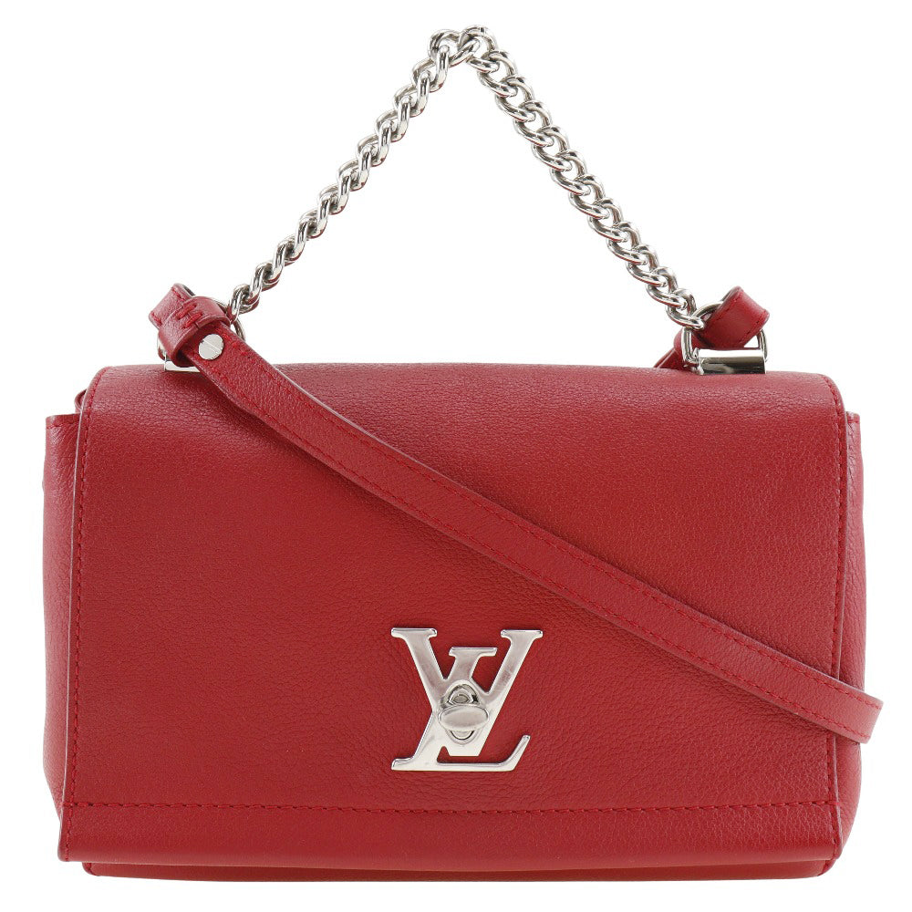 Louis Vuitton Shoulder Bag M51202 Calfskin Red 2Way Rock Me Bb Women