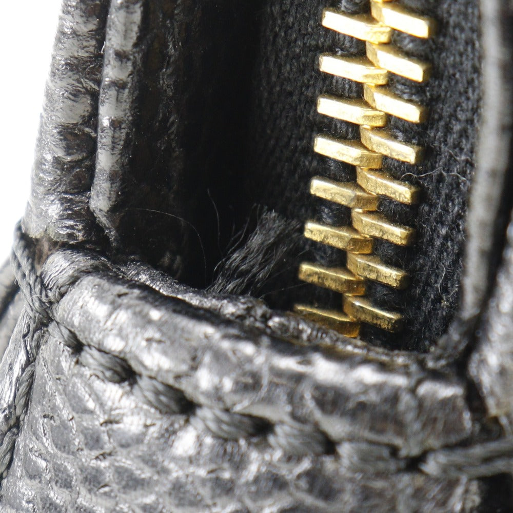 Chanel Handbag Caviar Skin Black Logo Women