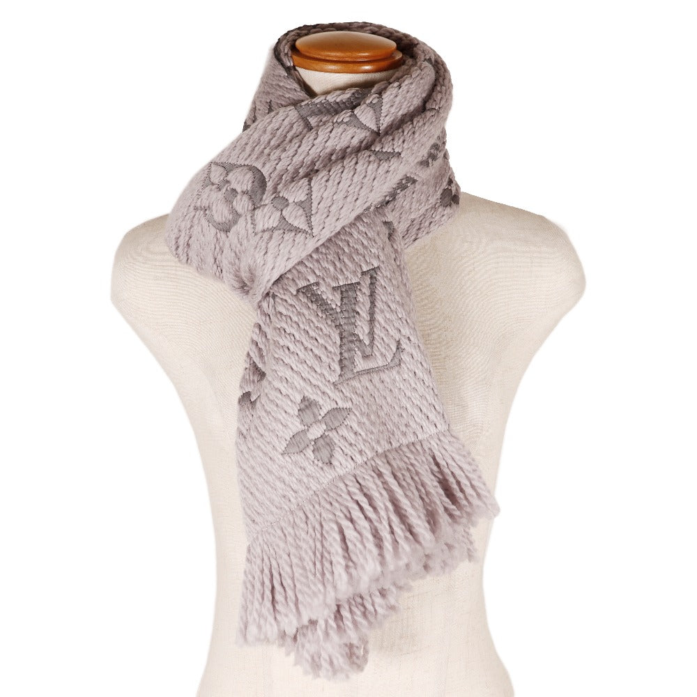 Louis Vuitton Scarf Wool, Silk Gray Esharp Logomania