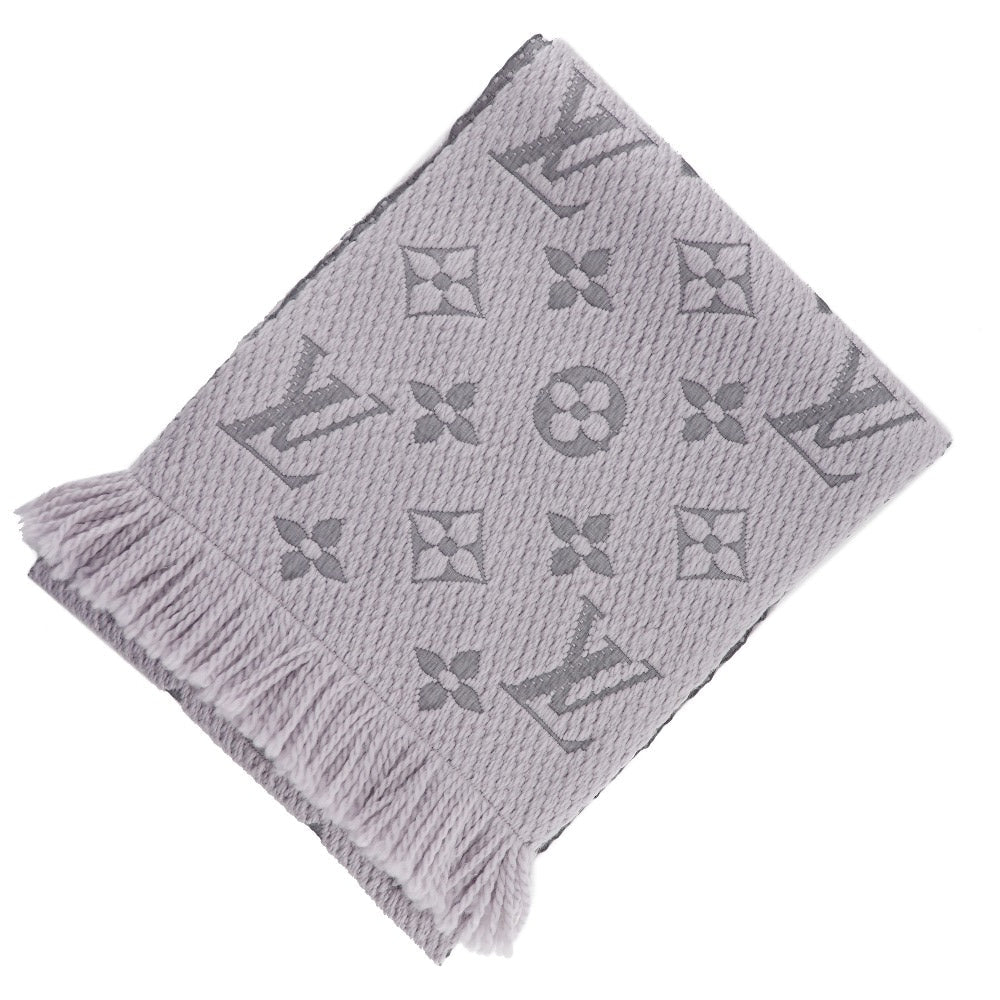 Louis Vuitton Scarf Wool, Silk Gray Esharp Logomania