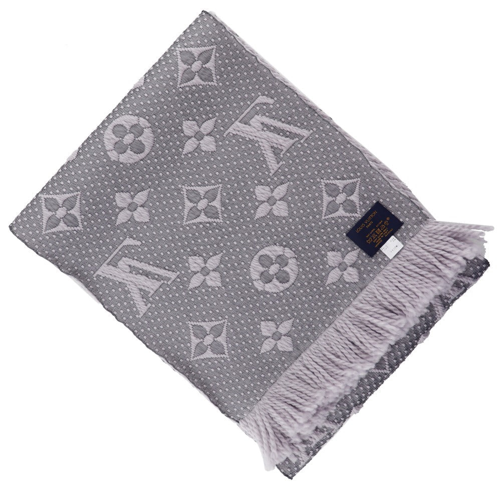 Louis Vuitton Scarf Wool, Silk Gray Esharp Logomania