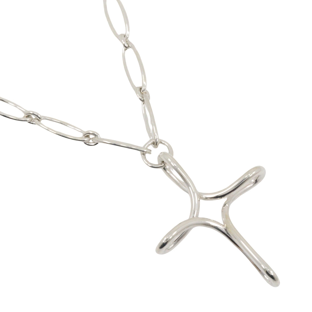 Tiffany&Co. Necklace Silver925 Silver Open Cross Large Infinity Cross