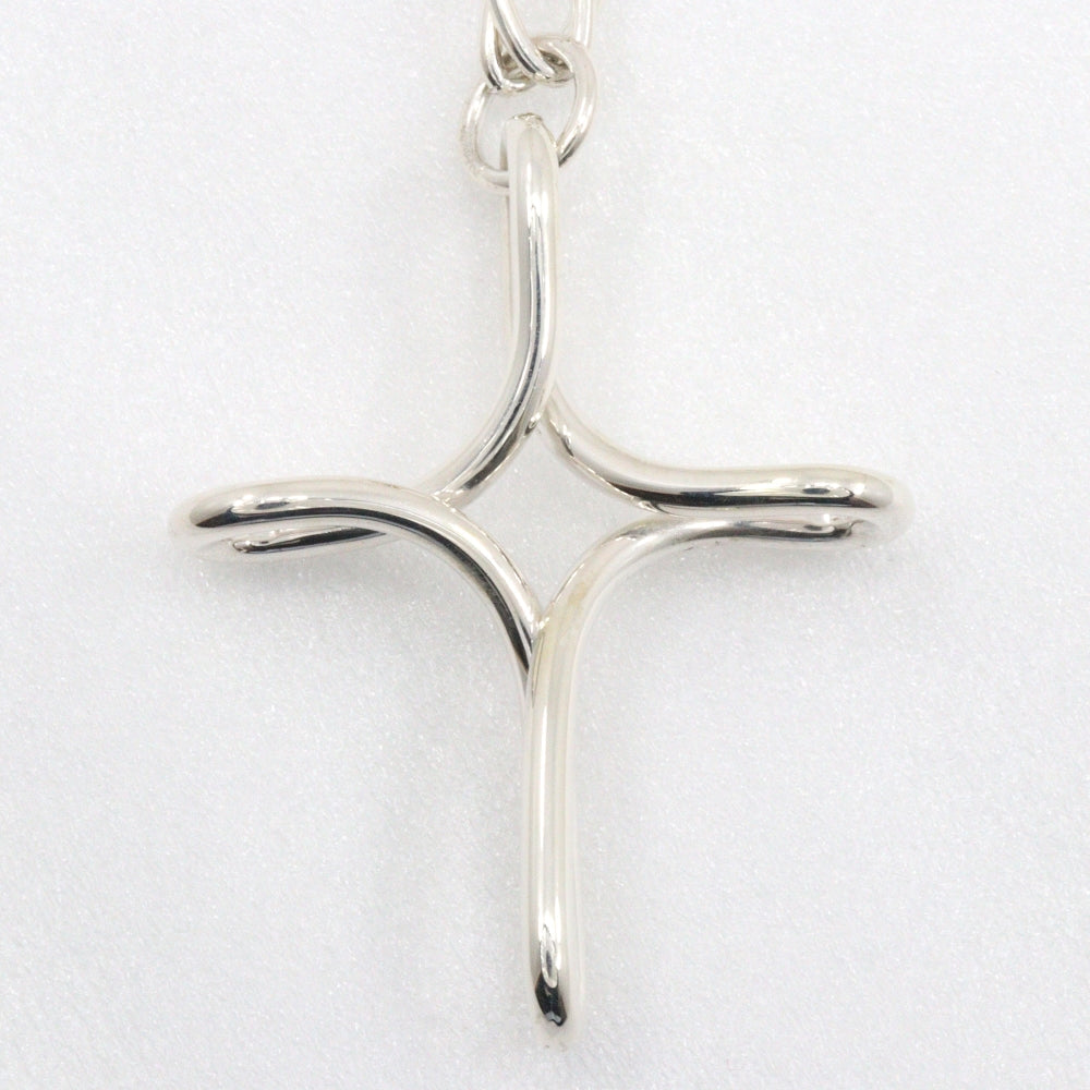 Tiffany&Co. Necklace Silver925 Silver Open Cross Large Infinity Cross