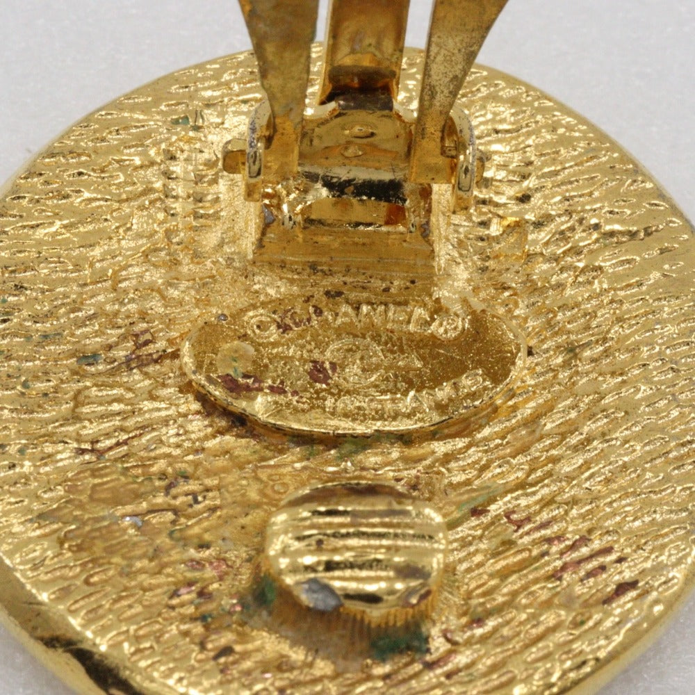 Chanel Earring Plated Gold Gold Vintage 31 Rue Cambon Women