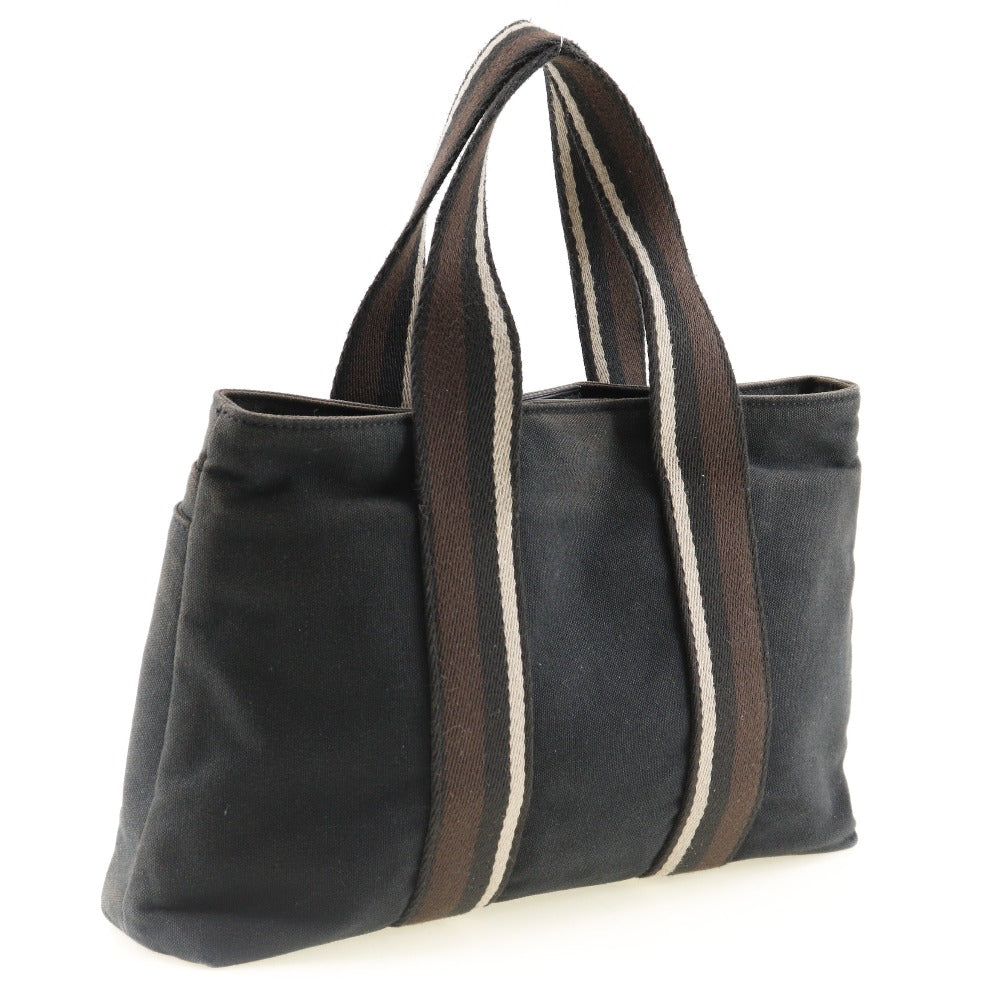 Hermes Tote Bag Canvas Black Toroca Horizontal Pm Unisex(Unisex)