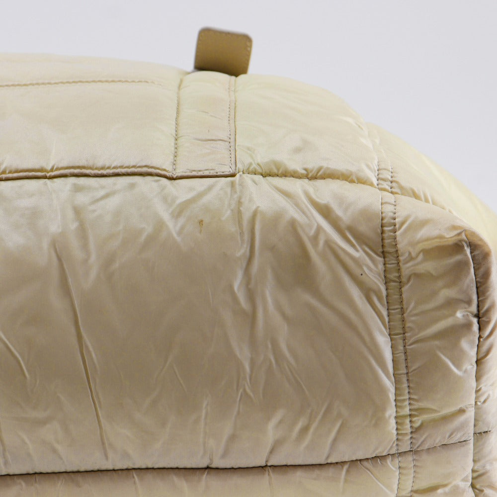 Bottegaveneta Tote Bag Nylon Gold Beige Intrecciato Spinnaker Women