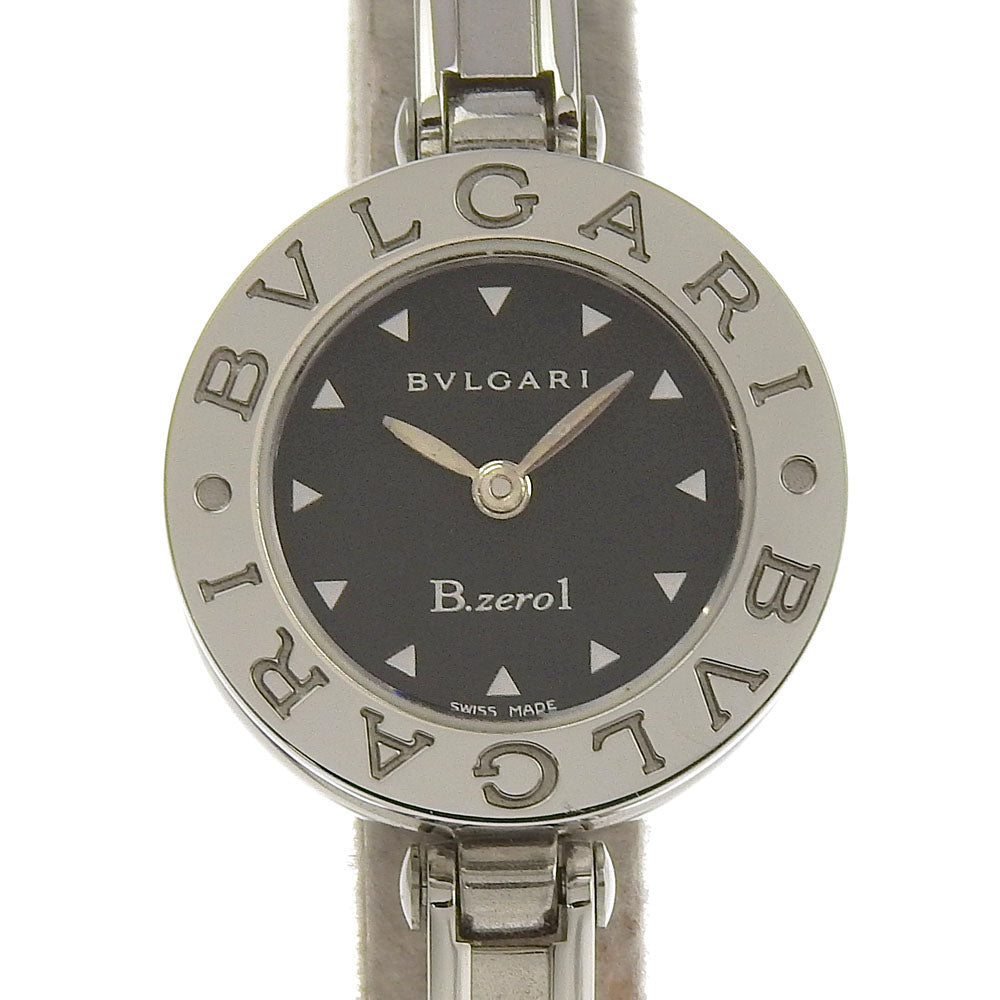 Bvlgari Watches Quartz Bz22S Stainless Steel Silver Be Zero One B-Zero1 Black Dial Women