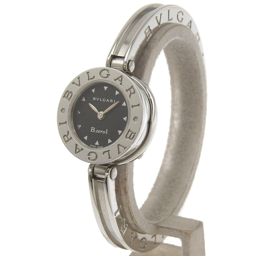 Bvlgari Watches Quartz Bz22S Stainless Steel Silver Be Zero One B-Zero1 Black Dial Women