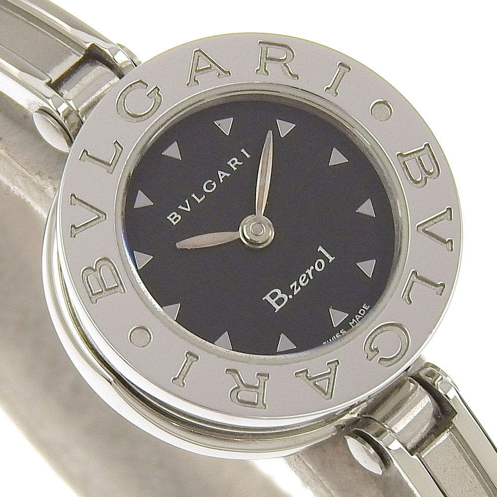 Bvlgari Watches Quartz Bz22S Stainless Steel Silver Be Zero One B-Zero1 Black Dial Women
