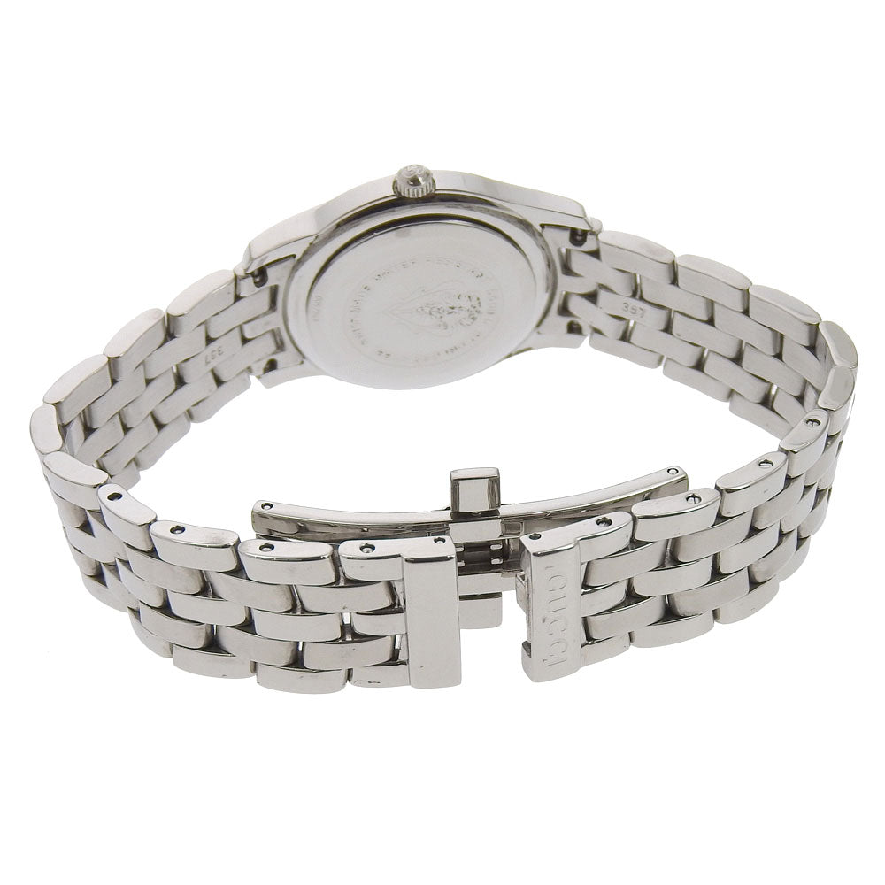 Gucci Watches Quartz 5500L Stainless Steel Silver Black Dial Women