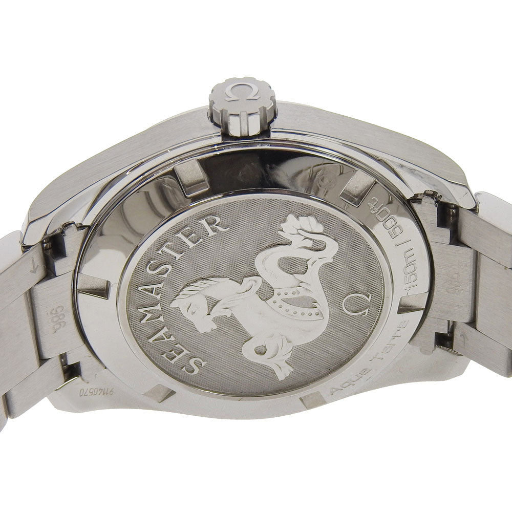 Omega Watches Quartz 213.10.39.61.06.001 Stainless Steel Silver Seamaster Aqua Terra Black Dial Mens