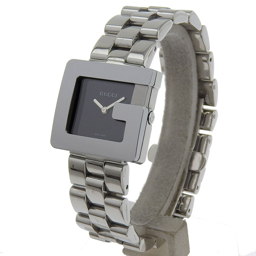 Gucci Watches Quartz 3600J Stainless Steel Silver G Watch Black Dial Women