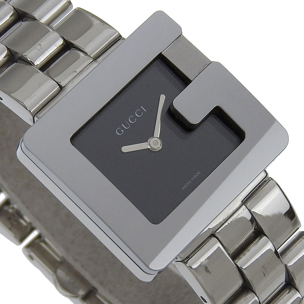 Gucci Watches Quartz 3600J Stainless Steel Silver G Watch Black Dial Women