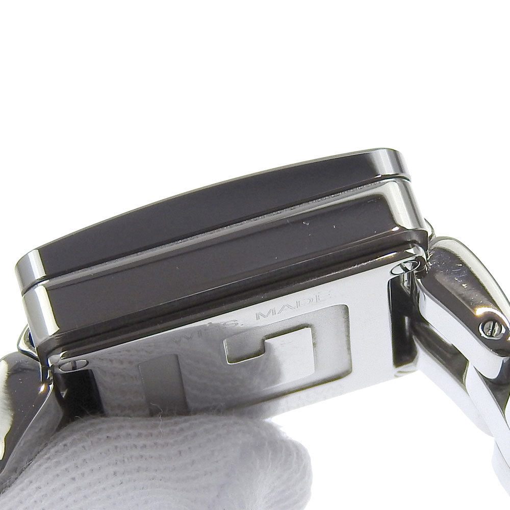 Gucci Watches Quartz 3600J Stainless Steel Silver G Watch Black Dial Women