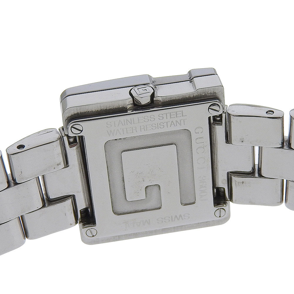 Gucci Watches Quartz 3600J Stainless Steel Silver G Watch Black Dial Women