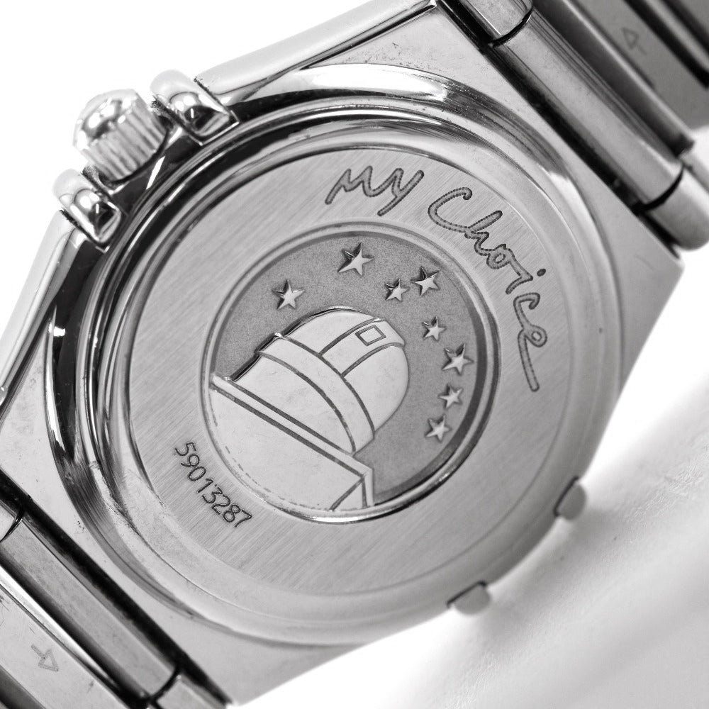 Omega Watches Quartz 1561.71 Stainless Steel Silver My Choice Constellation Mini White Shell Dial