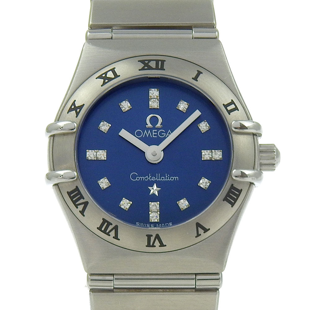 Omega Watches Quartz 1563.86 Stainless Steel, Diamond Silver Limited To 1999 Pieces Cindy Crawford