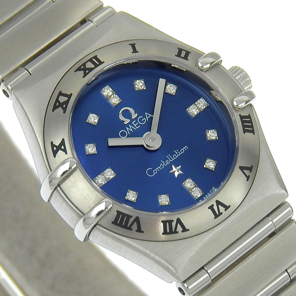 Omega Watches Quartz 1563.86 Stainless Steel, Diamond Silver Limited To 1999 Pieces Cindy Crawford