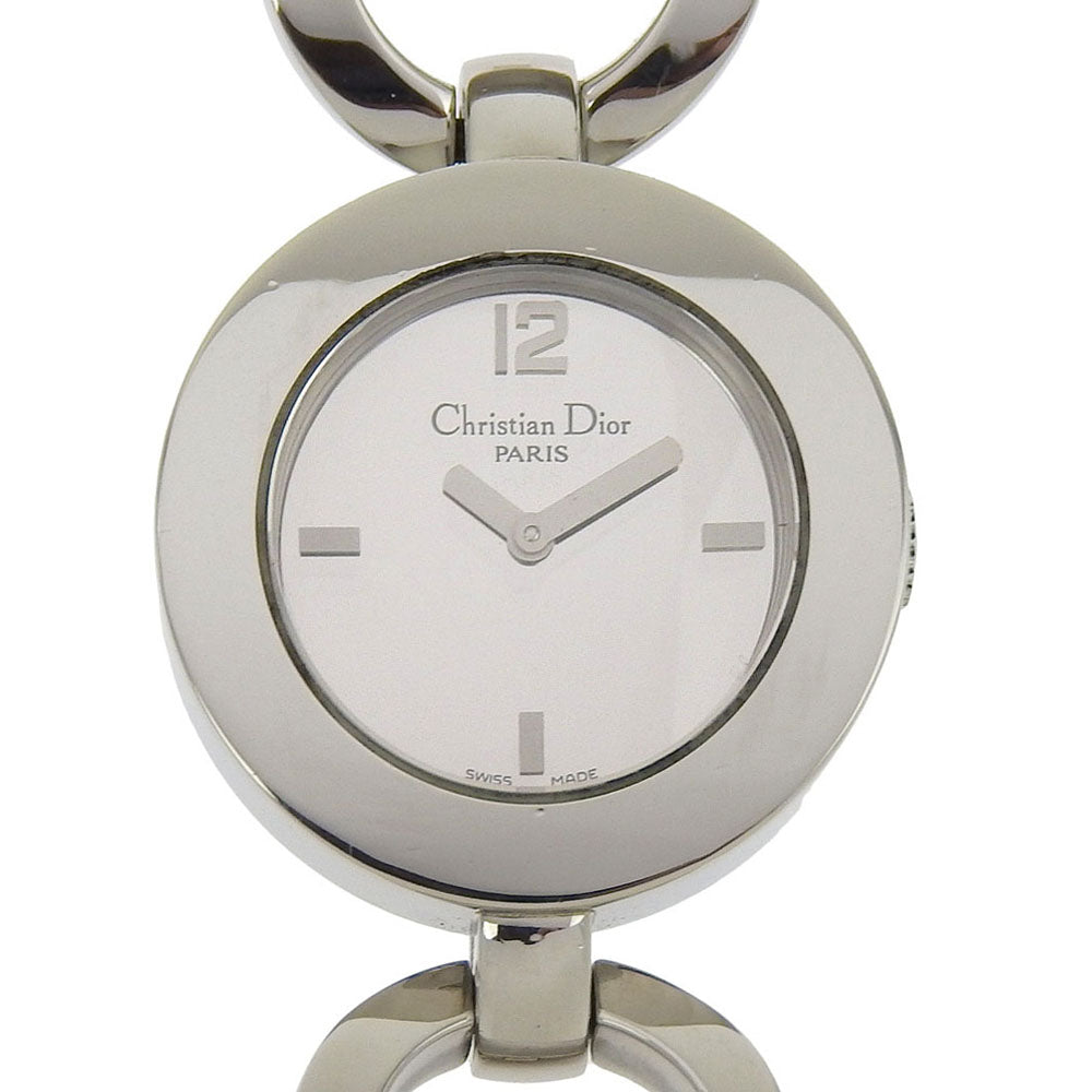 Dior Watches Quartz Cd022110 Stainless Steel Silver Maris Black Dial Women
